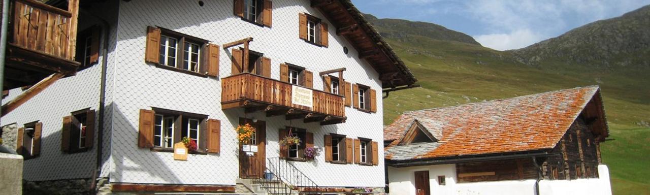 Gasthaus Alpenrose Juf Otel Dış mekan fotoğraf